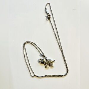 VINTAGE  🐘 SILVER NECKLACE
